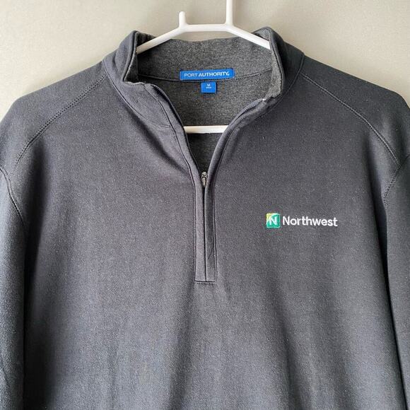 Port Authority sz M Micro fleece half zip‎ sweatshirt "Northwest" NWOT - Picture 6 of 7